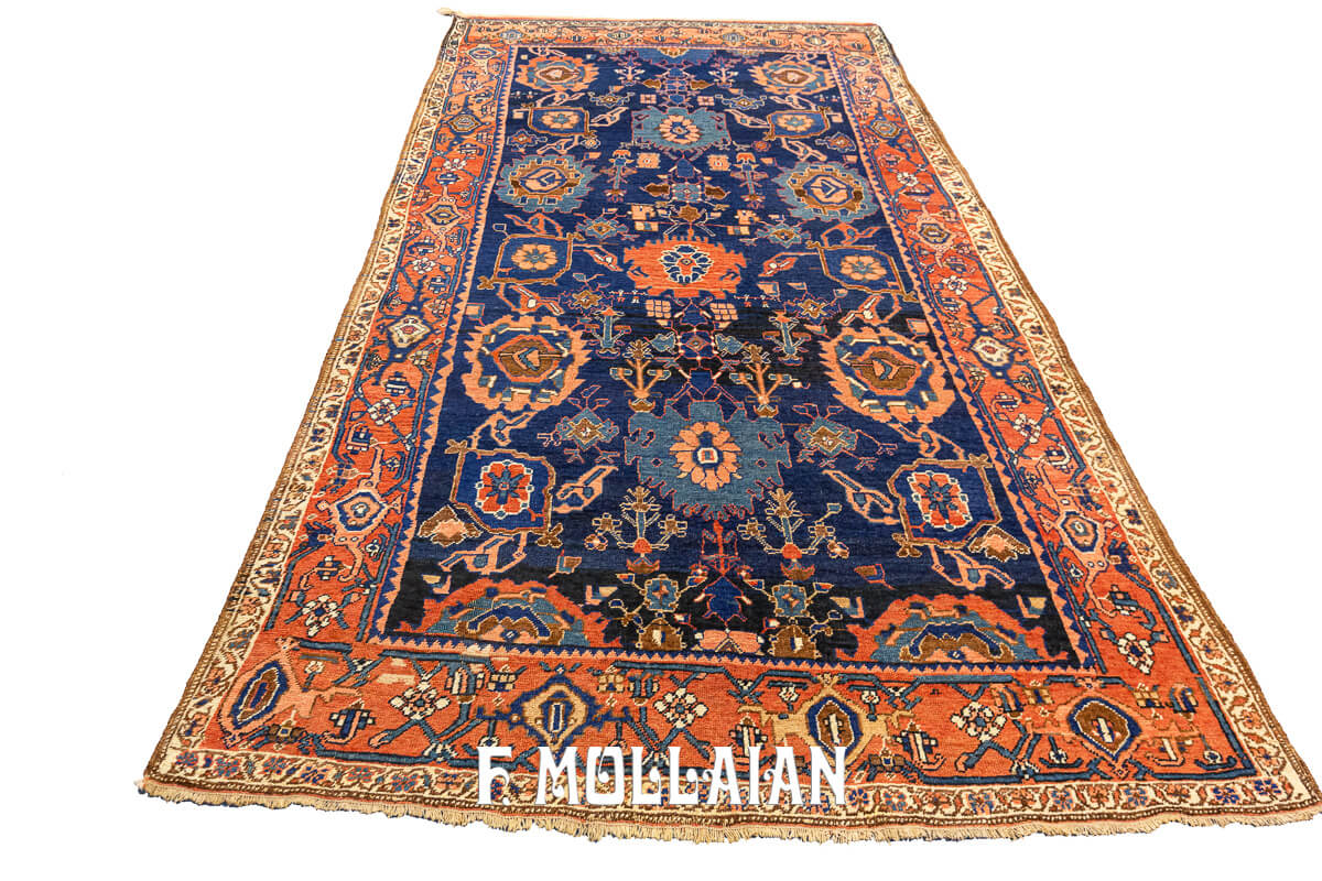 Tapis Bidjar Motif Tribal Champ Bleu n°:91231268